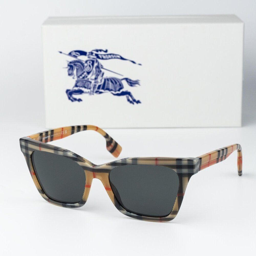 NEW Burberry Elsa BE4346 394487 Brown Grey Women Sunglasses